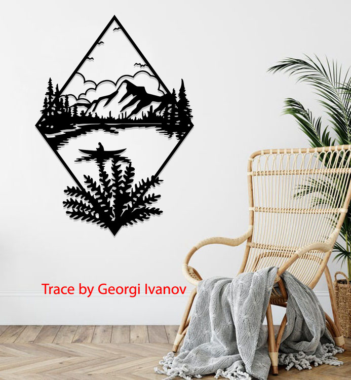 Layout of Mountain Wall Decor Wall Art - Dezin