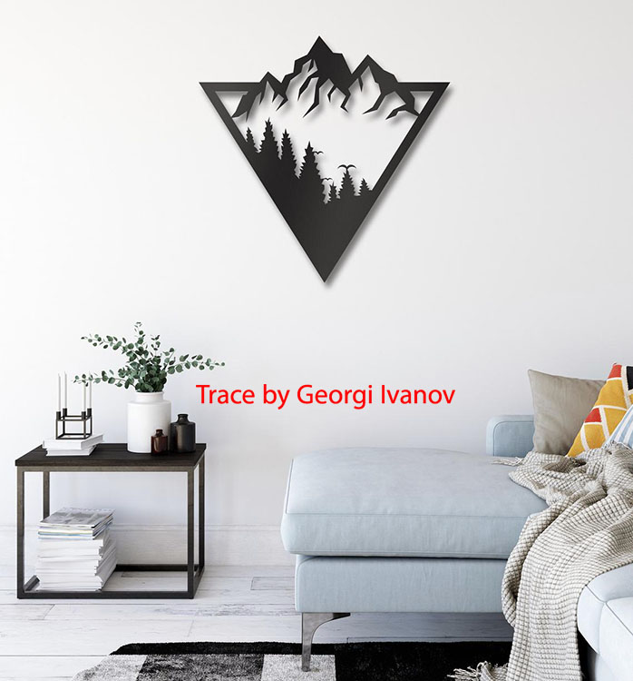 Layout of Mountain Wall Decor Wall Art - Dezin