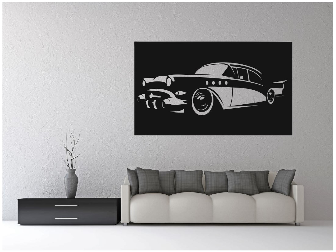 Layout of Panel Car Wall Art - Dezin