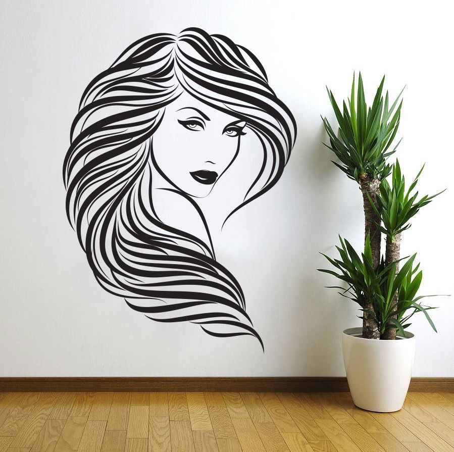 Layout of Panel Girl Wall ARt - Dezin