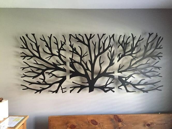 Layout of Panel Tree Wall Art - Dezin.info