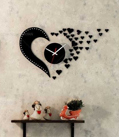 Layout of Panel - clock heart - Dezin