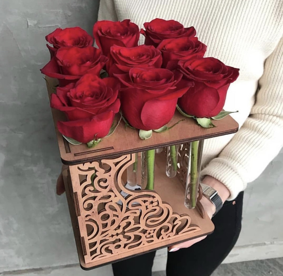 Layout of Rose Flower Stand - Dezin