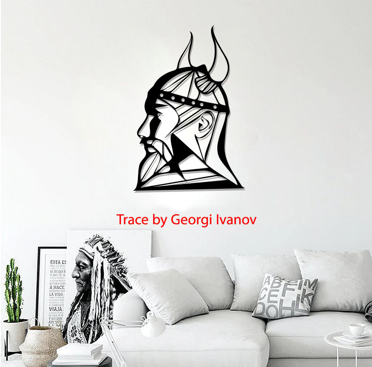 Layout of Sholdier Head Wall Decor Wall Art - Dezin