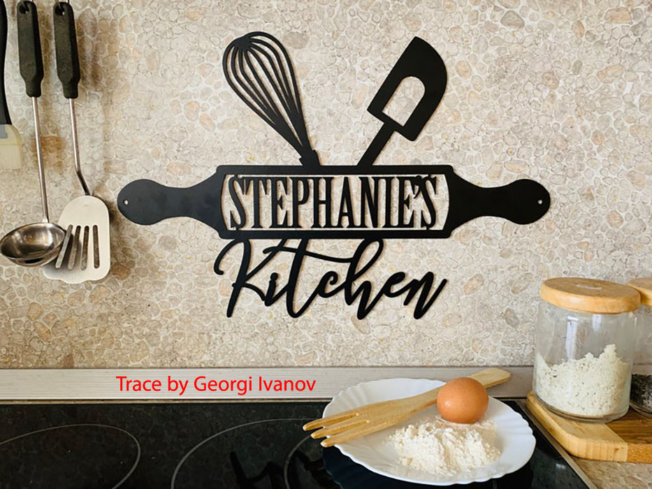 Layout of Stephanie's Kitchen Wall Decor Wall Art - Dezin