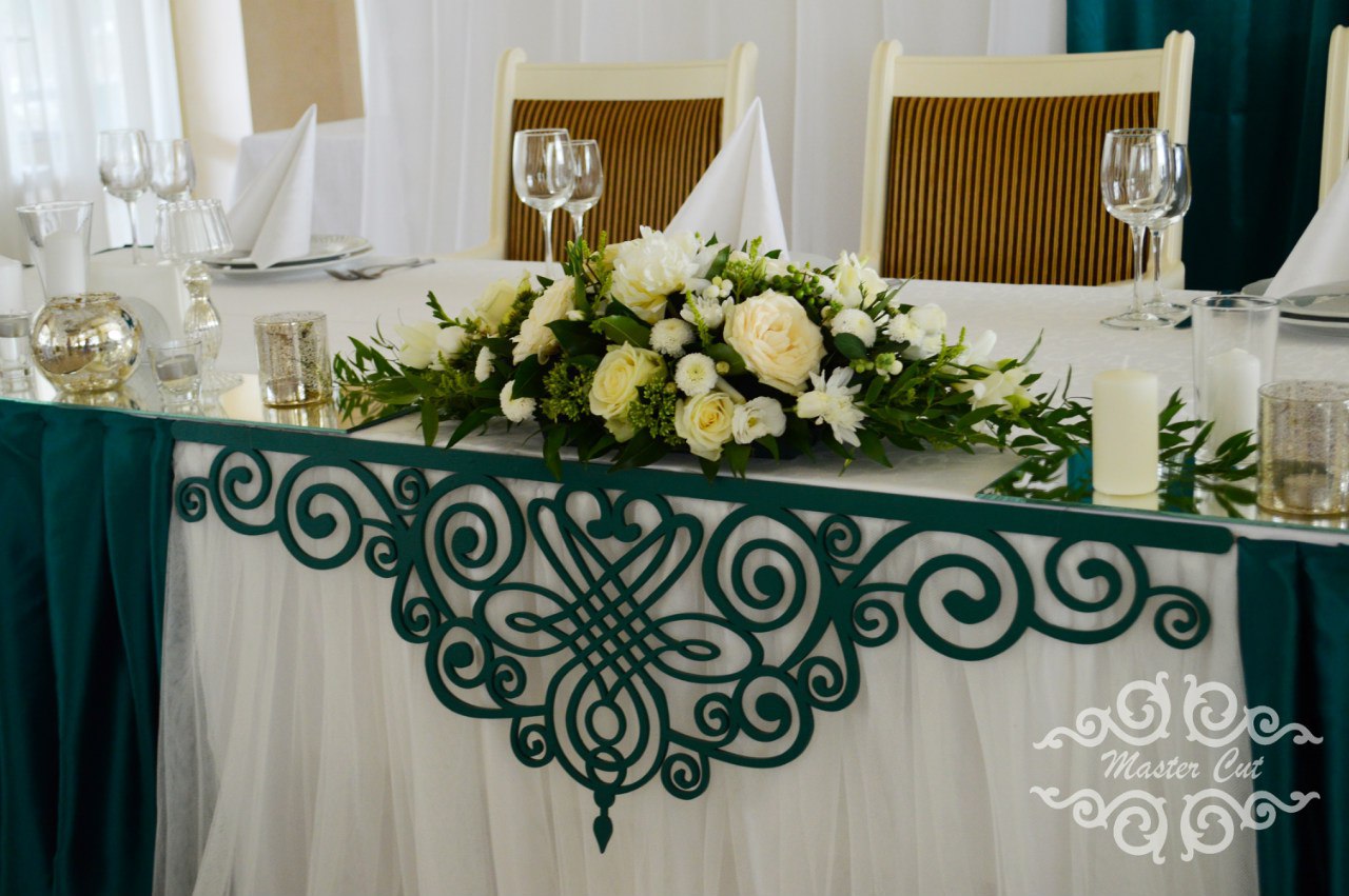 Layout of Wedding Decor Metal Pattern - Dezin