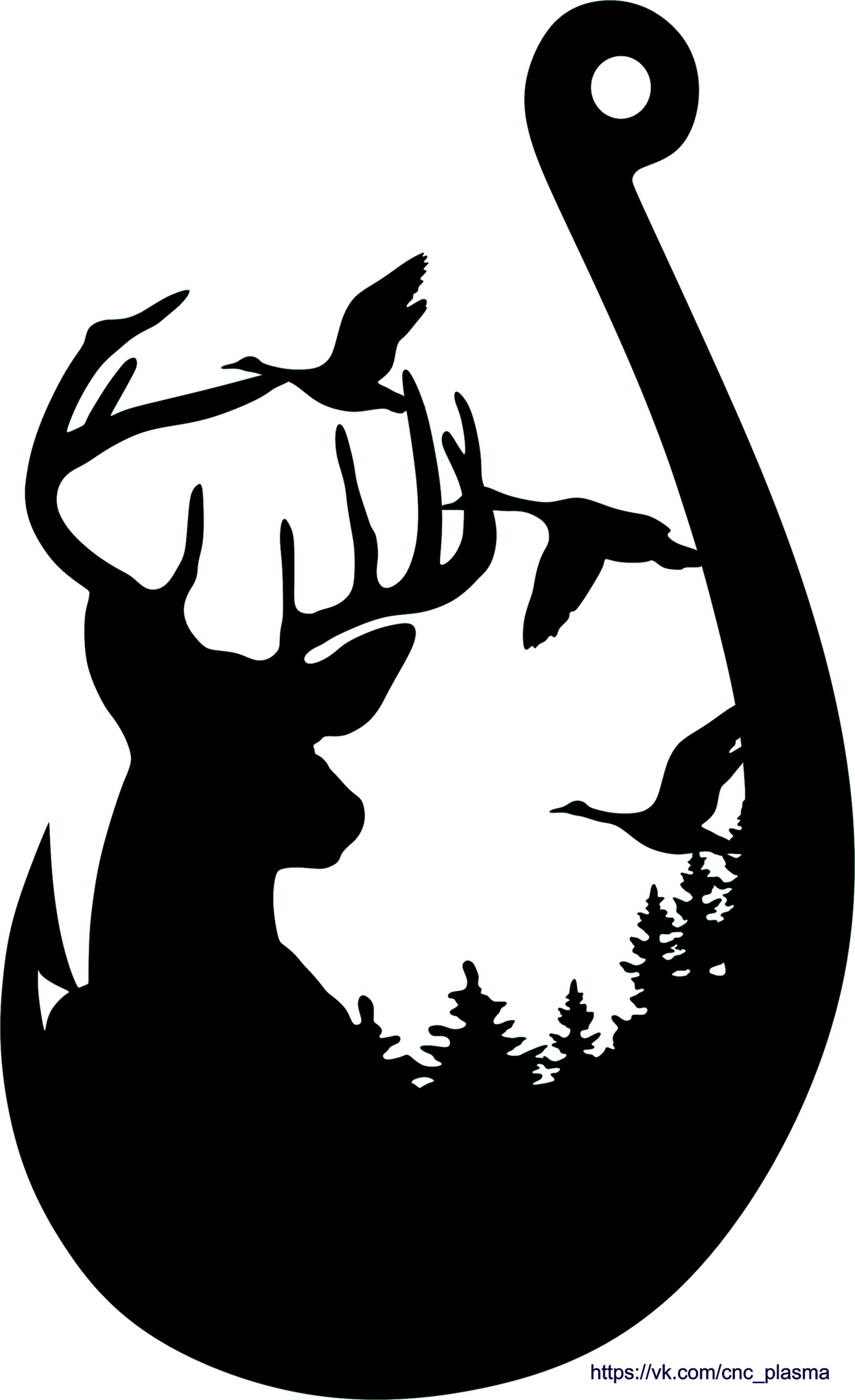 Layout of Wild Life Wall Decor - Dezin