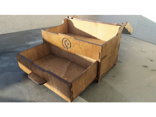 Mini Chest. For storing jewelry Dxf Drawing - Dezin