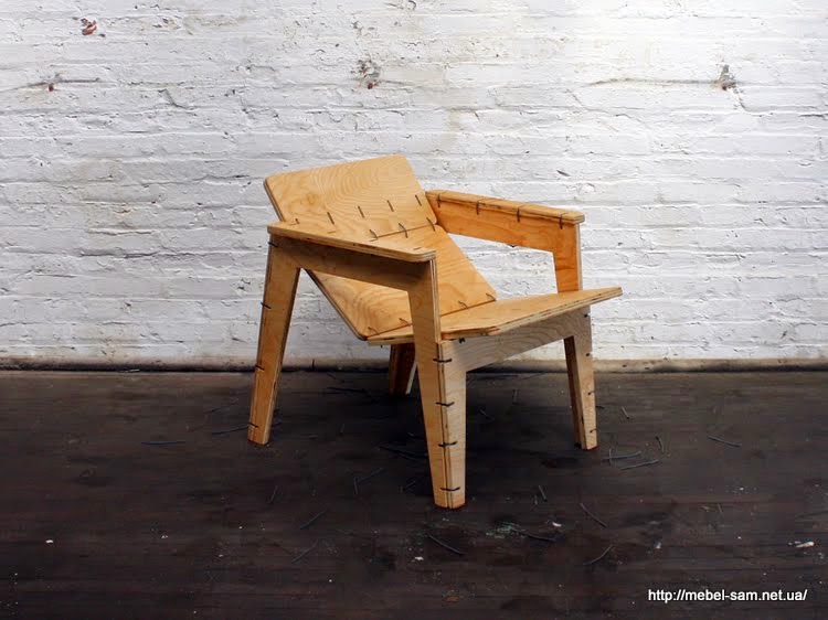 Plywood Zip Tie Lounge Chair - Dezin