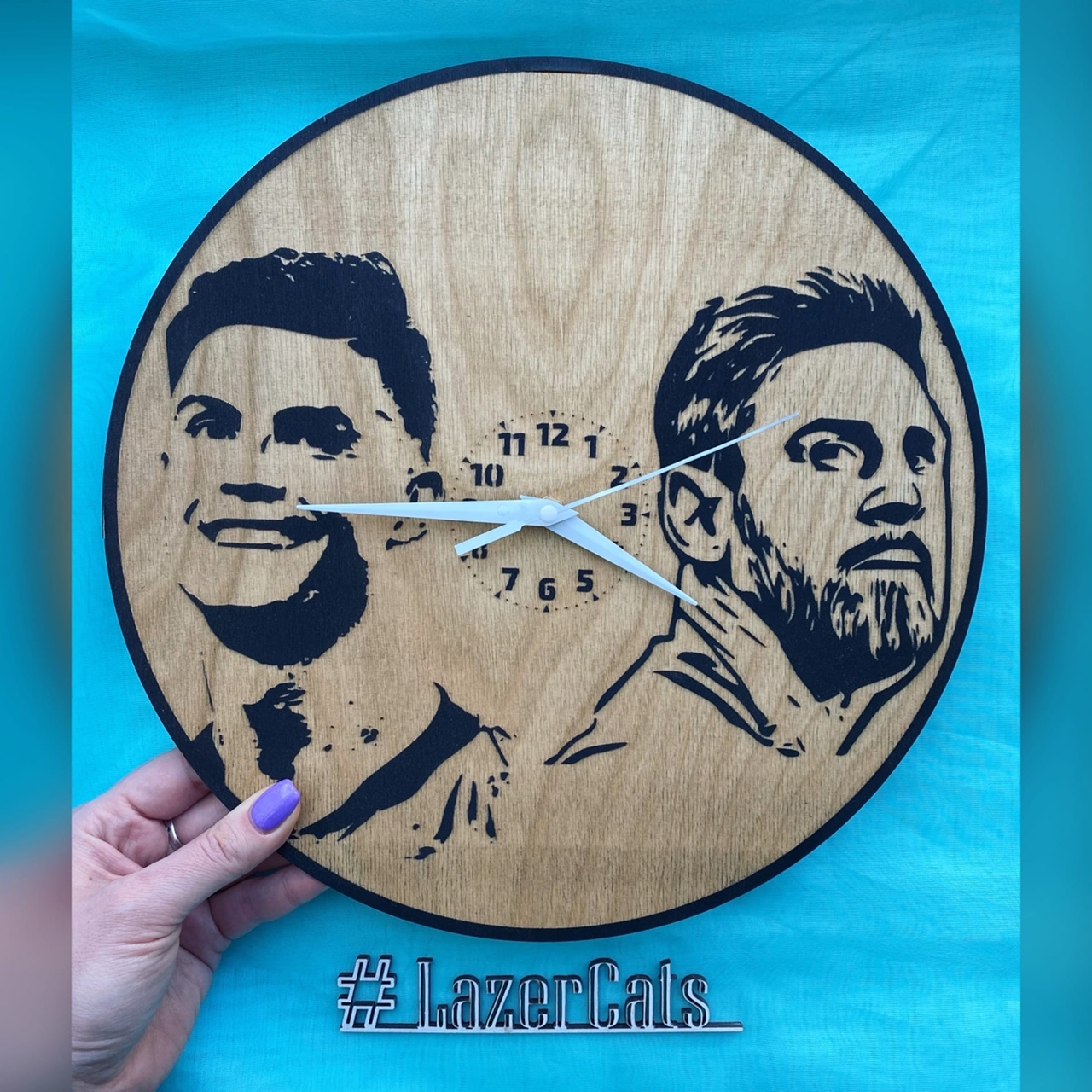 Ronaldo & Messi Clock Layout - Dezin