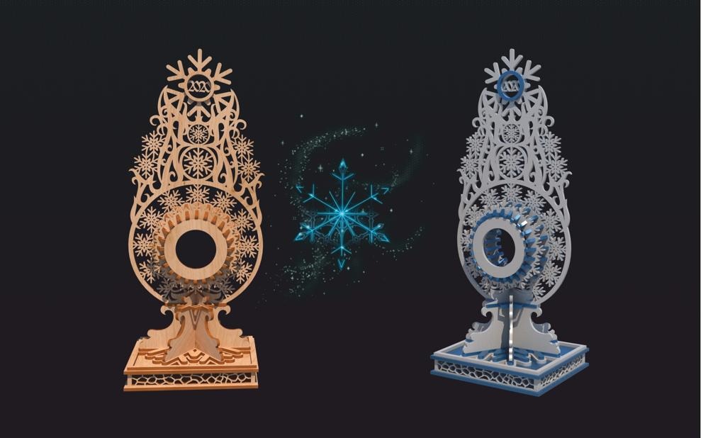 Snowflakes watch 4 mm - Dezin