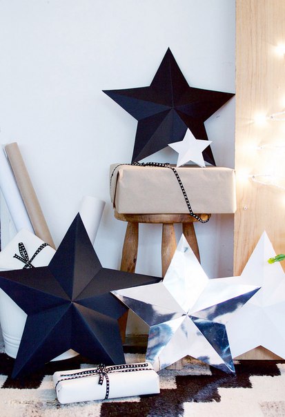 Star Low Poly Papercraft Template - Dezin
