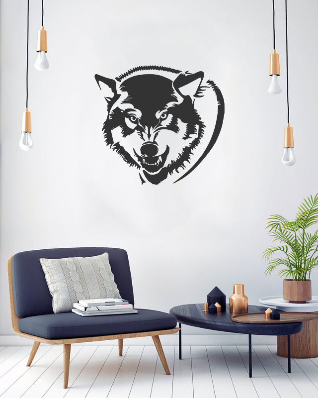 Wolf Metal Wall Art Metal Wall Decor Metal Wall Art Metal Sign Modern ...