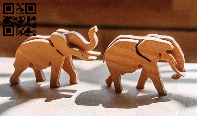 Wooden Elephant - Dezin