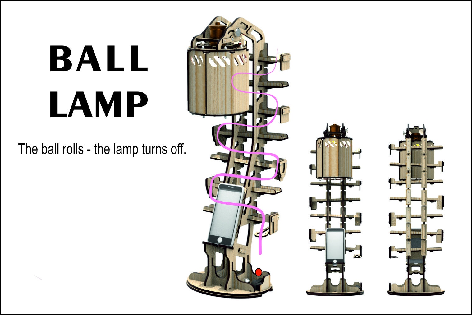 Ball lamp dxf step Drawing - Dezin