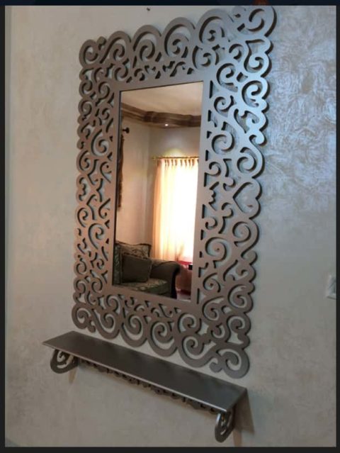 Bathroom Mirror Frame dxf files for plasma - Dezin