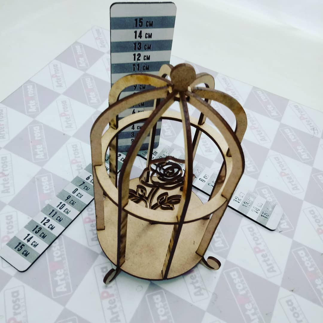 Bird Cage Decoration Cage With Flower Free CDR Vectors Art - Dezin