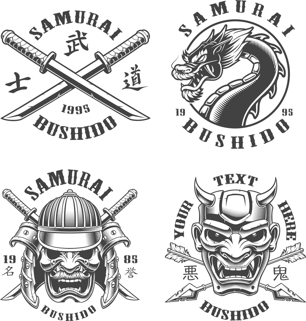 Bushido Prints Vector File Free - Dezin