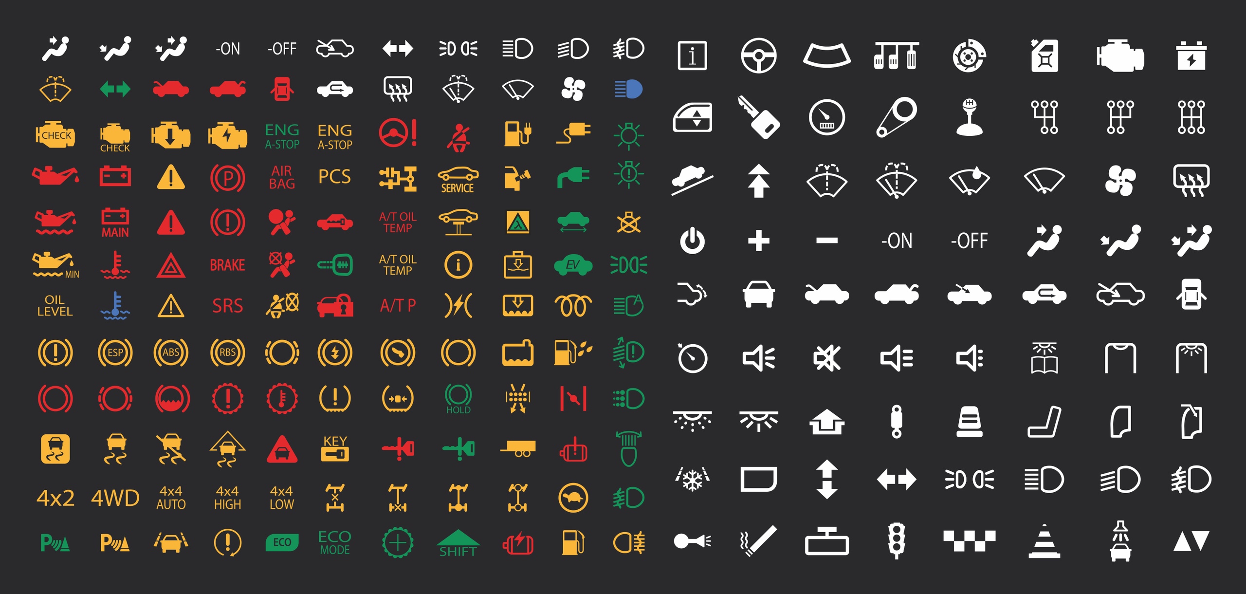 Car Icons Set SVG CDR EPS - Dezin.info