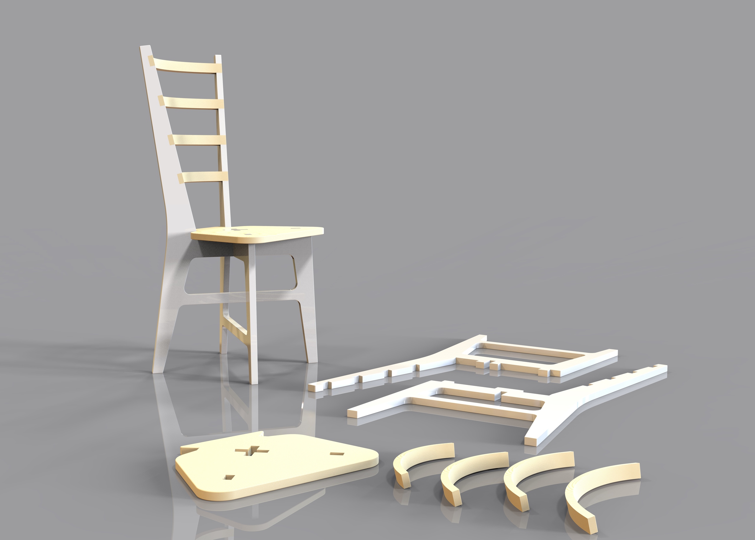 Chair Step Drawing - Dezin