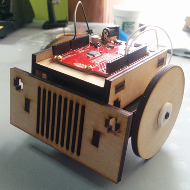 Chassis for Sumobot Jr. Robot - Dezin