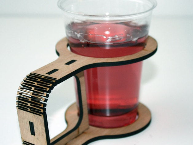Cup Holder The laser cut DXF - Dezin