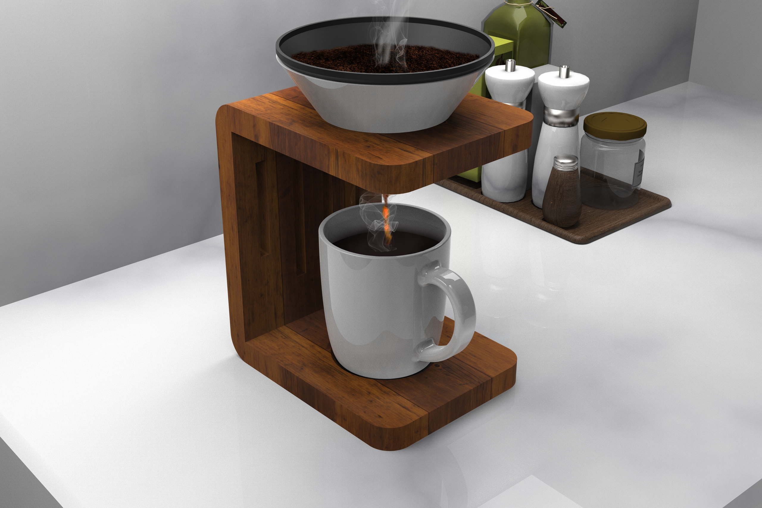 Eco coffee maker Drawing - Dezin