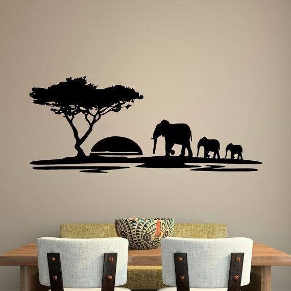 Elephant Wall Decor Vector - Dezin