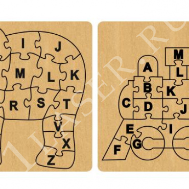 English puzzle alphabet - Dezin