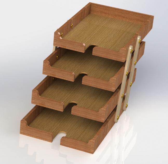 Folding stationary trays - Dezin