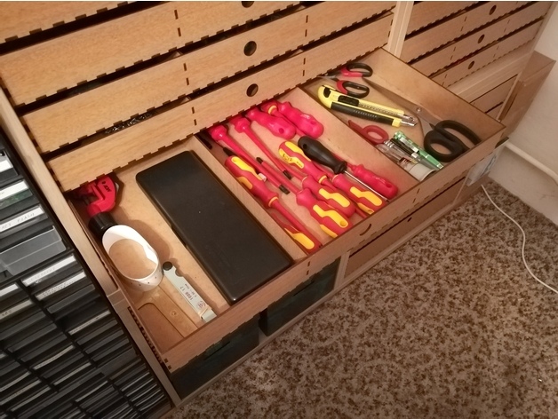 IKEA Besta Drawers 2 dxf Format - Dezin