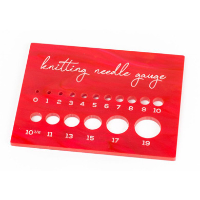 Knitting needle gauge Layout - Dezin