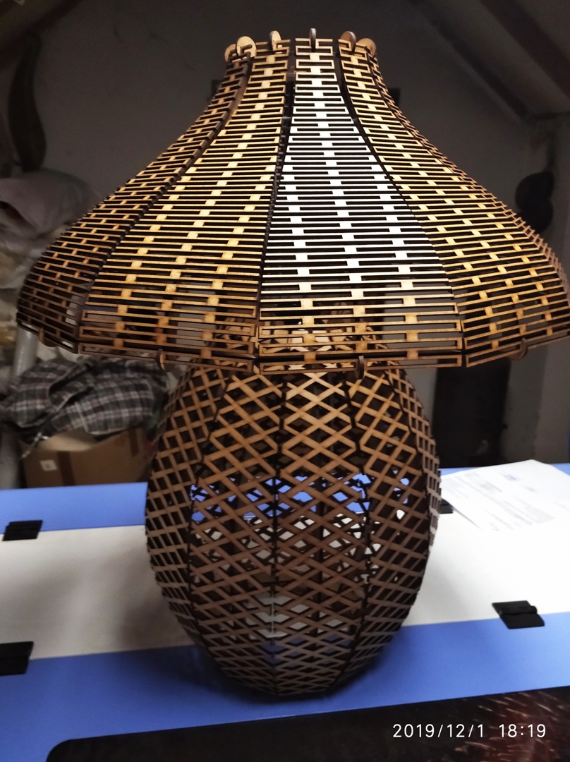 Lamp 3mm Mdf e27 Free DXF File - Dezin