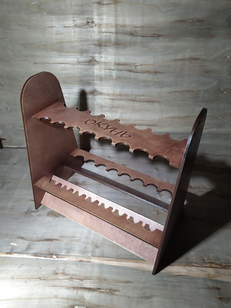 Laser Cut Fishing Rod Holder Storage Rack Fishing Rod Display Rack Free Vector - Dezin