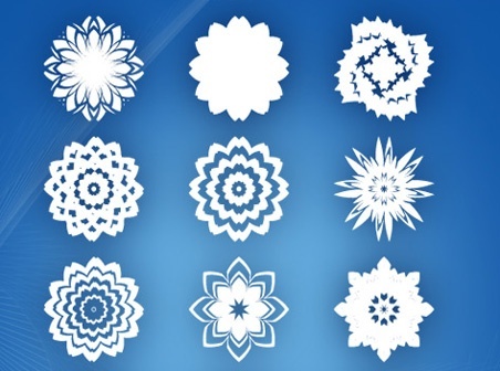 Laser Cut Snow Flower Noel Vector 15 Abstract Flowers Free CDR Vectors Art - Dezin