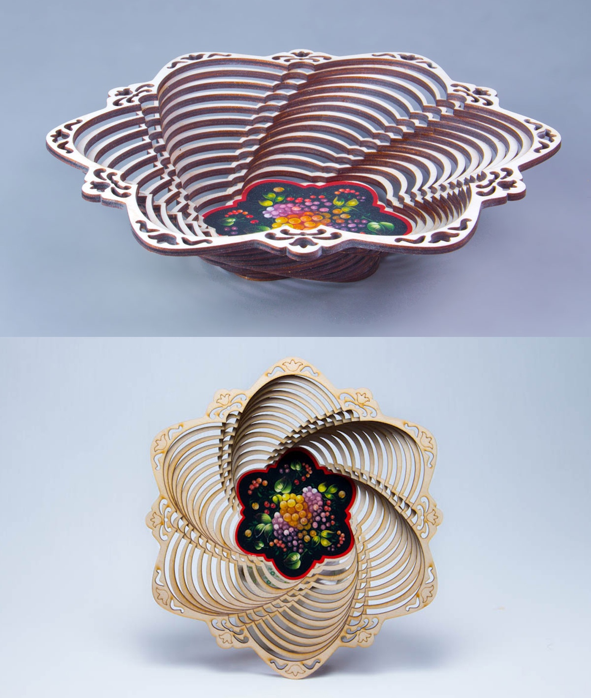Laser Cut Wooden Decorative Basket Home Decor Plans - Dezin