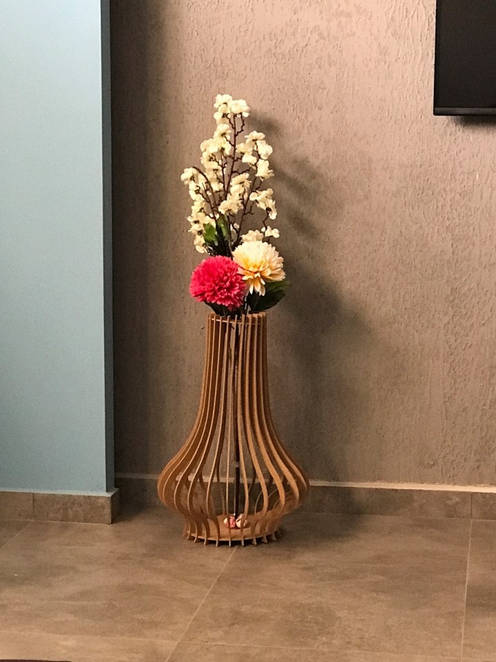 Lasercut Layout For Decorative vases Vector File Free - Dezin