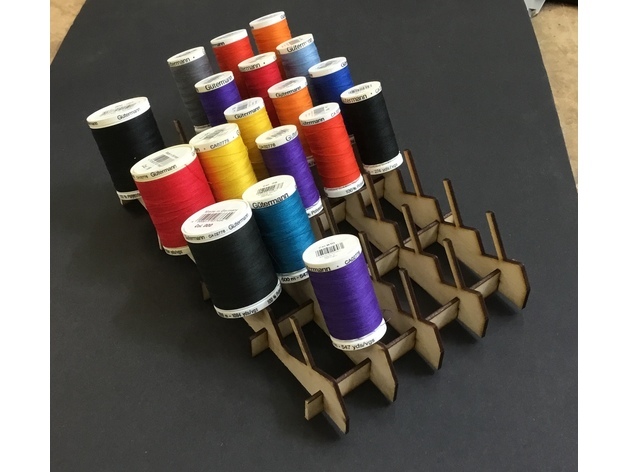 Lasercut Sewing Bobbin SVG Drawing - Dezin