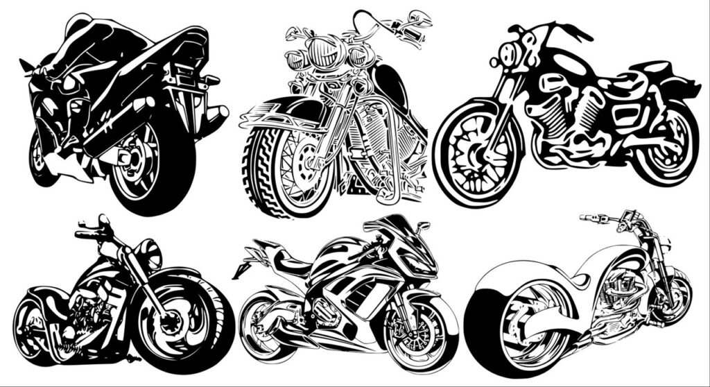 Motorcycles Vector - Dezin