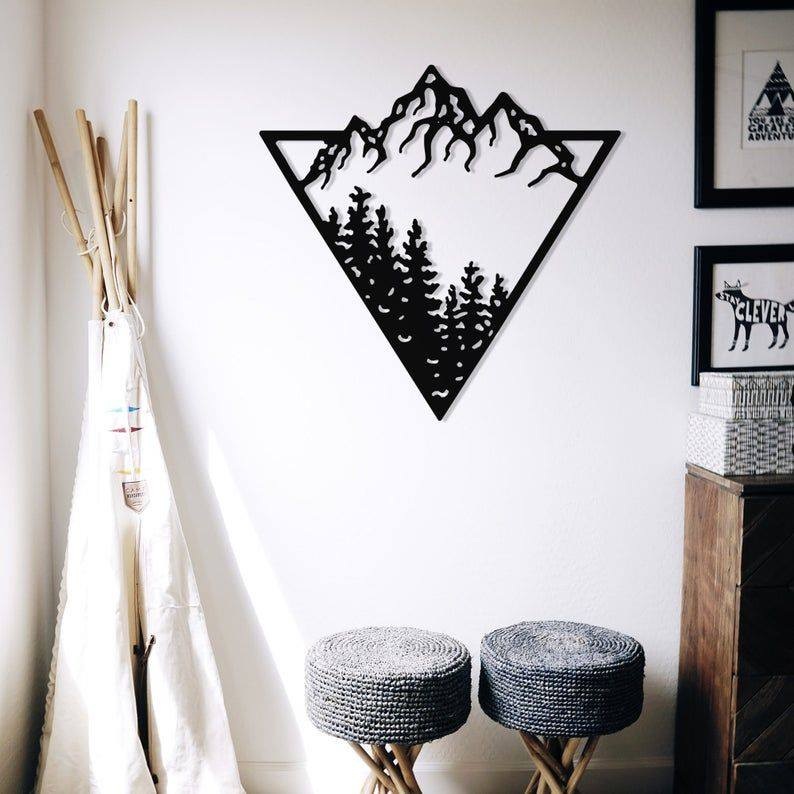 Mountain Wall Decor Wall Art Dxf Layout Mountain Wall Decor Wall Art Dxf Layout