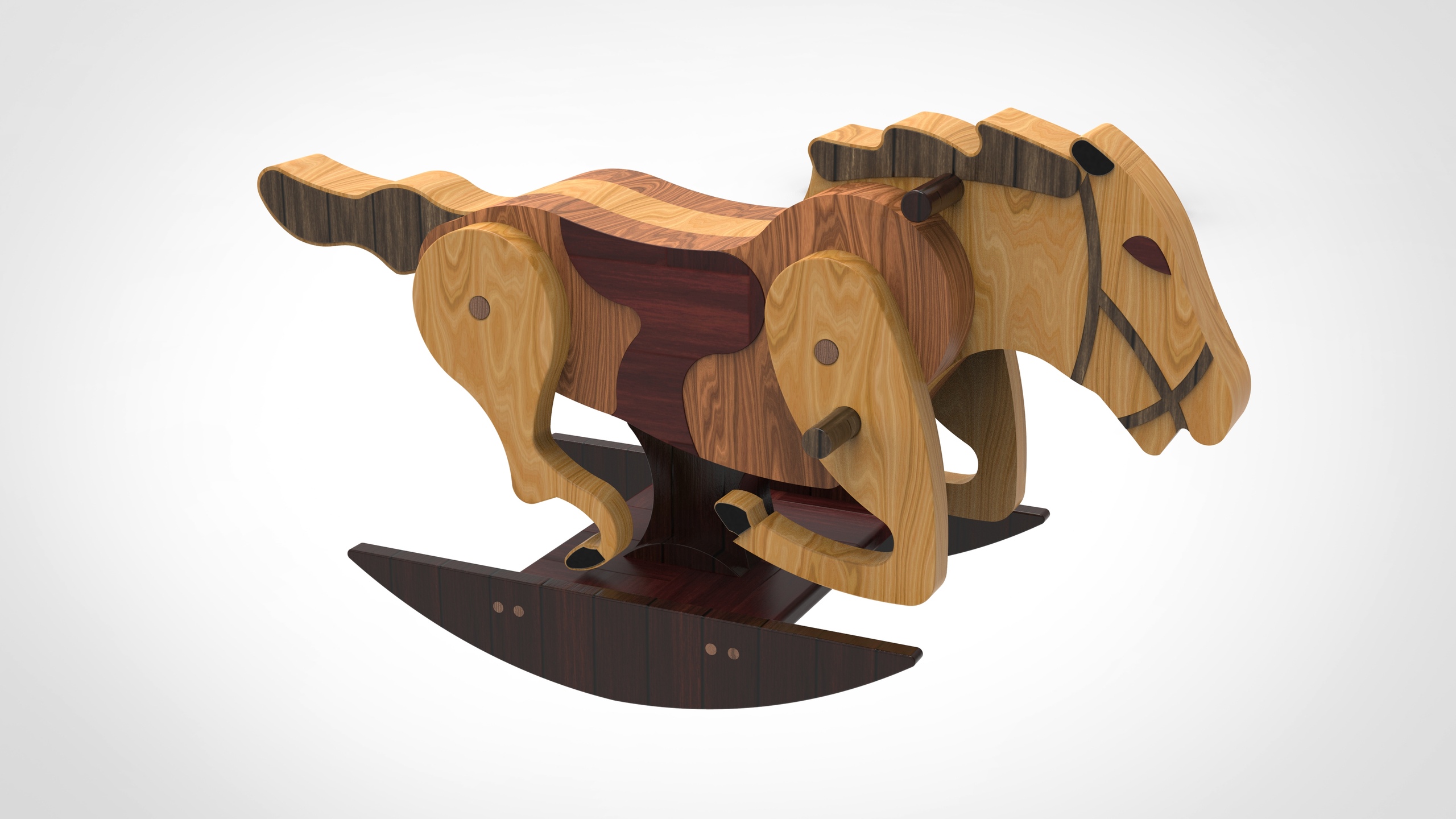Mustang Rocking Horse SLDPRT Format - Dezin