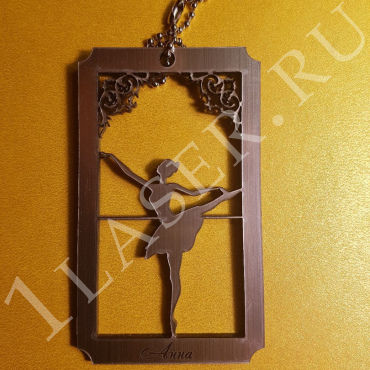 Pendant, keychain, badge, ballerina - Dezin