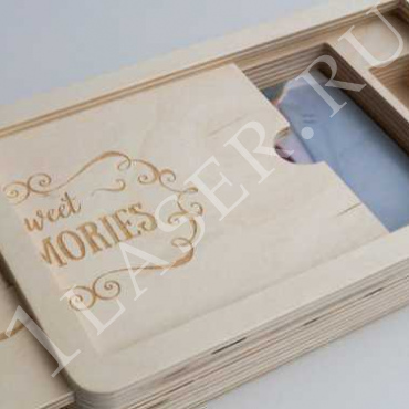 Photo box with a USB flash drive Layout - Dezin