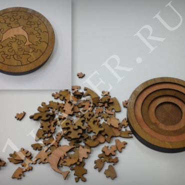 Puzzle Dolphin Layout - Dezin