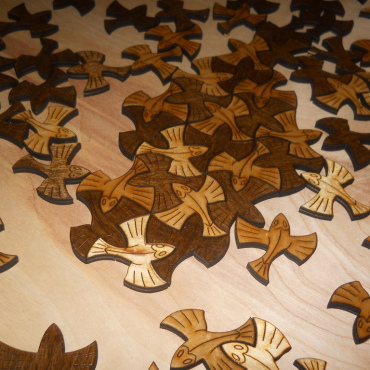 Puzzle Flying fish Layout for Kids - Dezin
