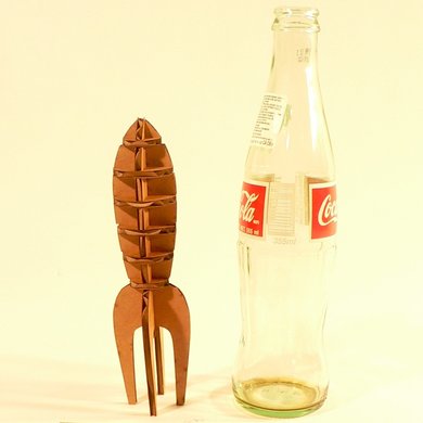 Small Cardboard Rocket Ship - Dezin