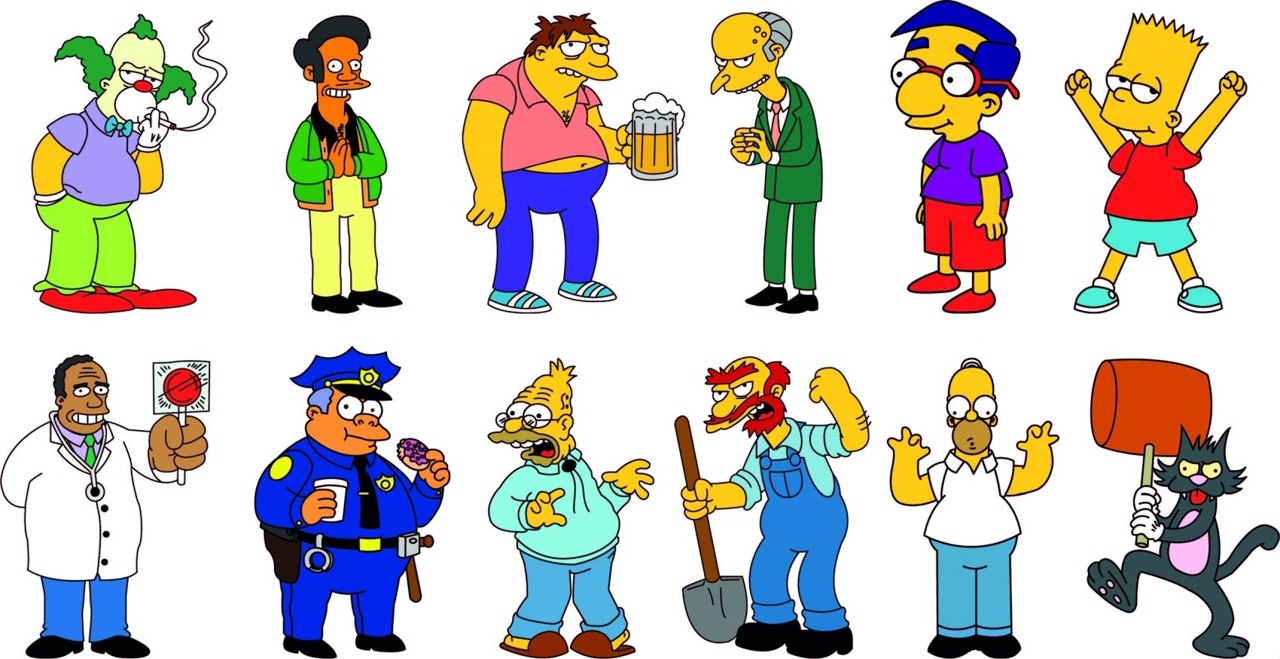 The Simpsons Layout - Dezin