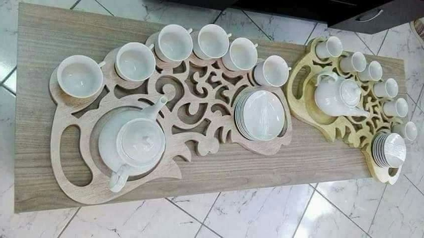 Tray for Tea Cup Layout - Dezin