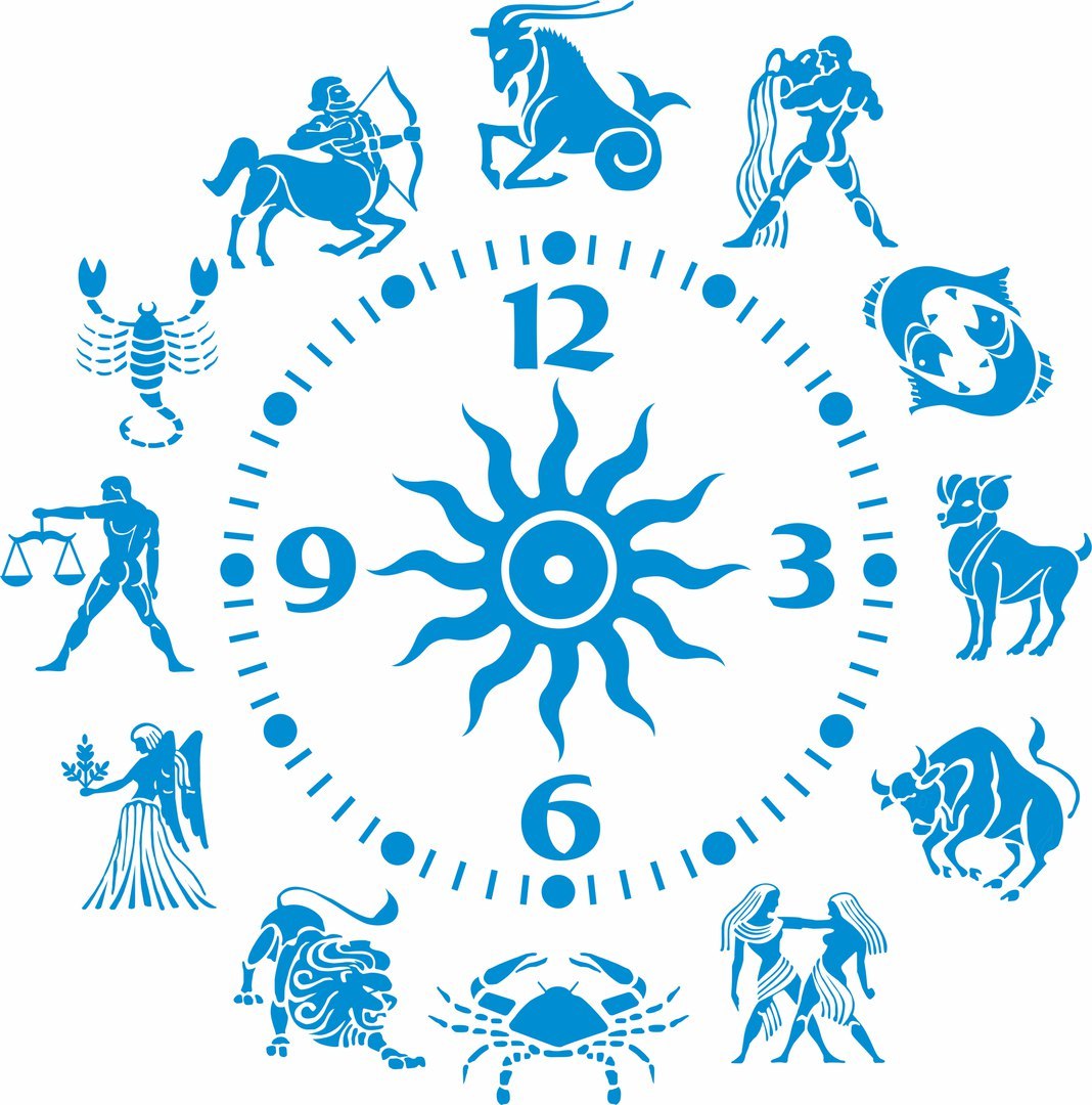 Zodiac Clock Vector - Dezin