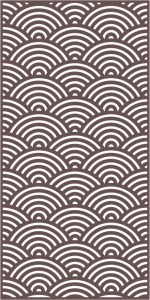 vector cnc and laser cut half spiral pattern 443 - Dezin